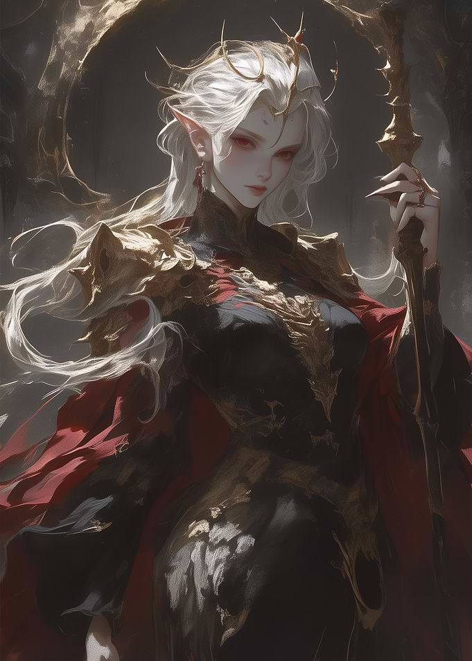 Elven Queen with Staff