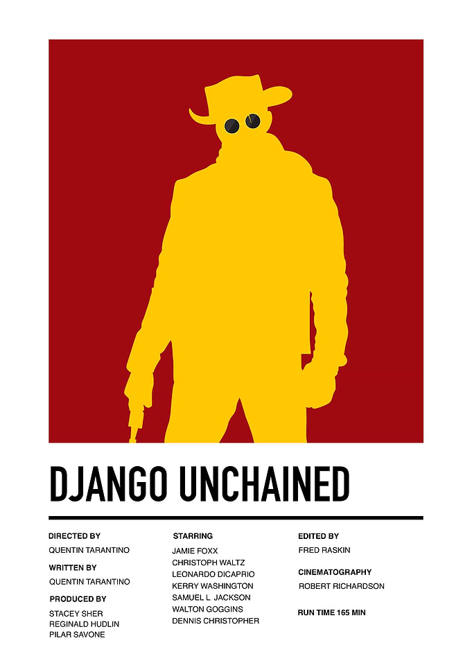 Django Unchained Minimalist Poster
