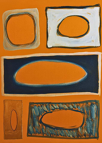 Abstract Orange Shapes