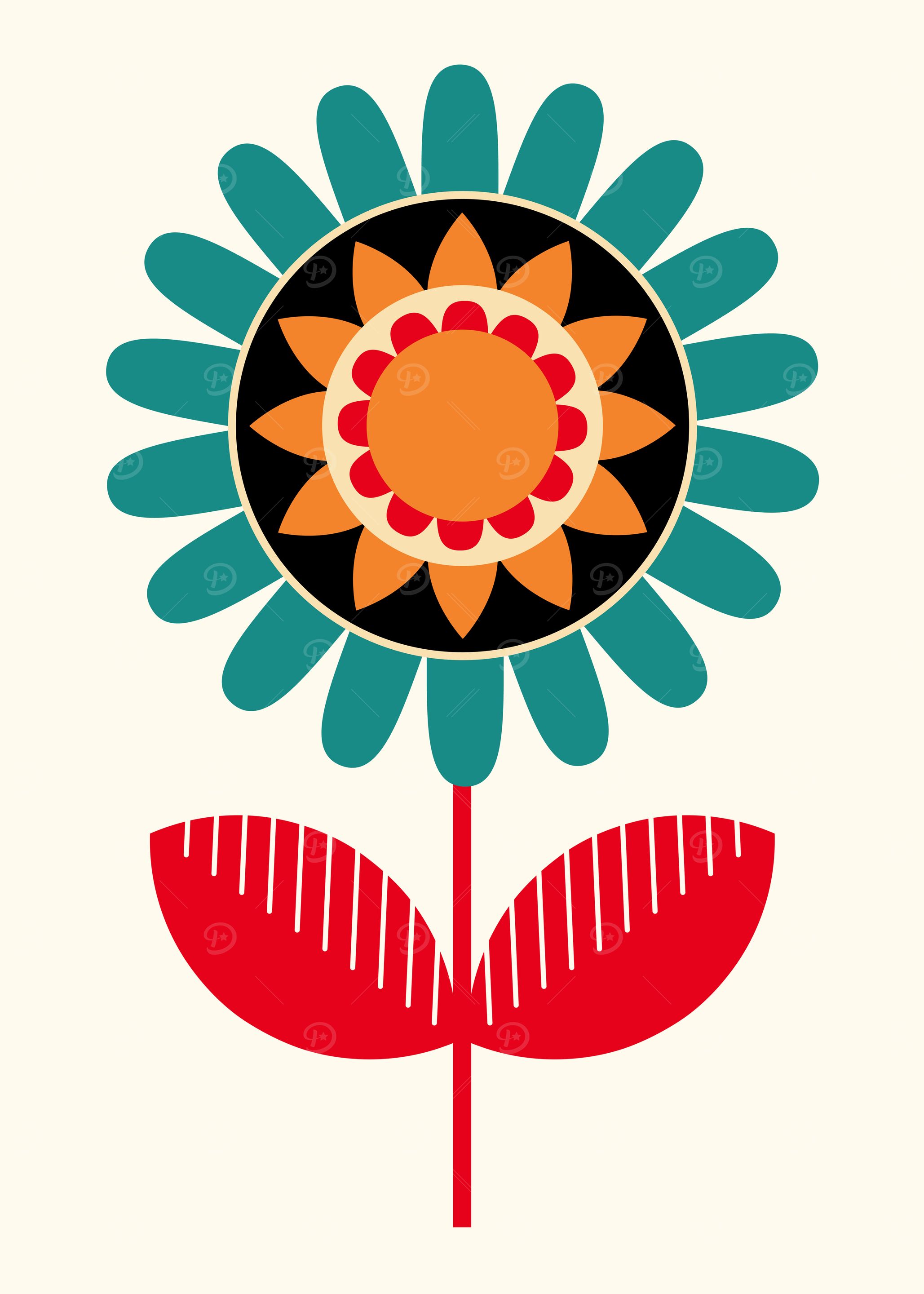 Mid-Century Modern Flower