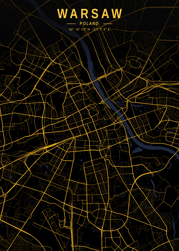 Warsaw Golden City Map