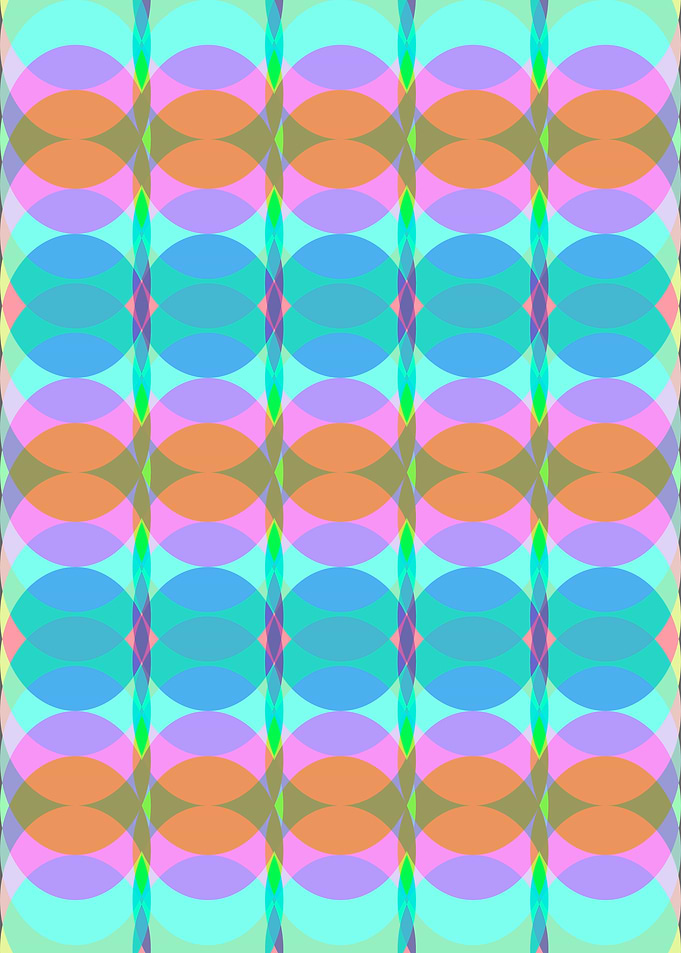 Vibrant Geometric Retro Pastel Pattern – Maximalist Dopamine Decor