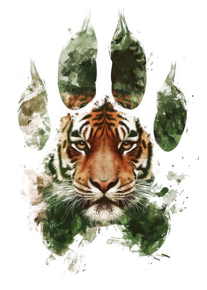 Tiger Paw Print