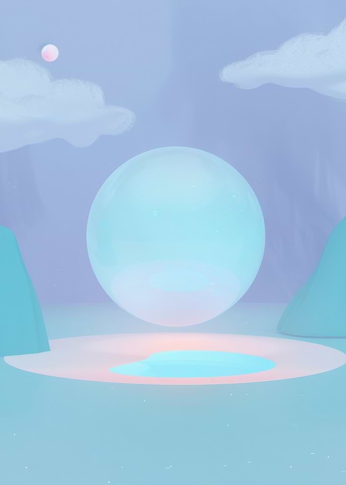 Abstract Pastel Landscape