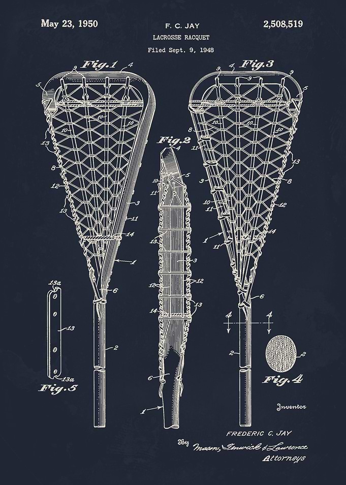 Lacrosse Racquet Patent