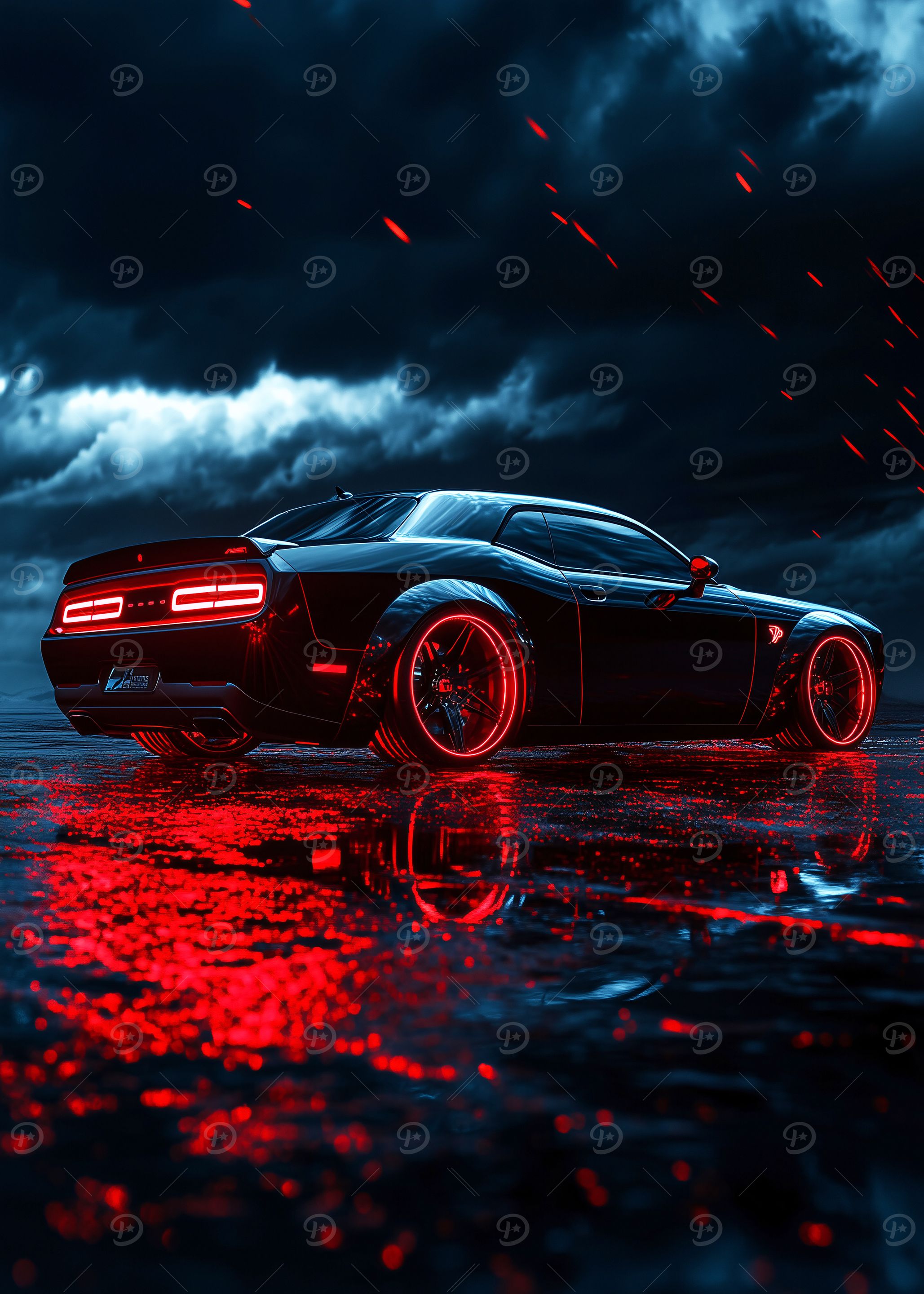 Black Dodge Challenger
