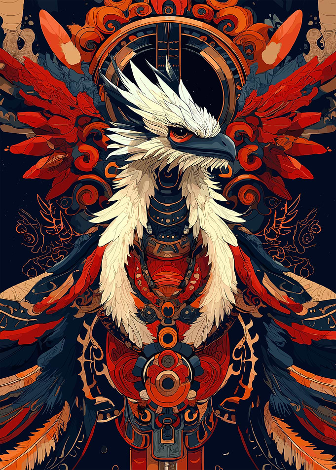 Mythical Bird Illustration