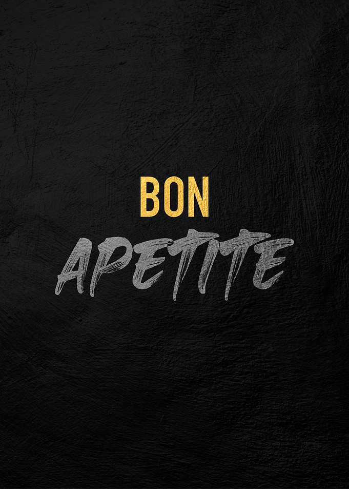 Bon Appetit Text Art