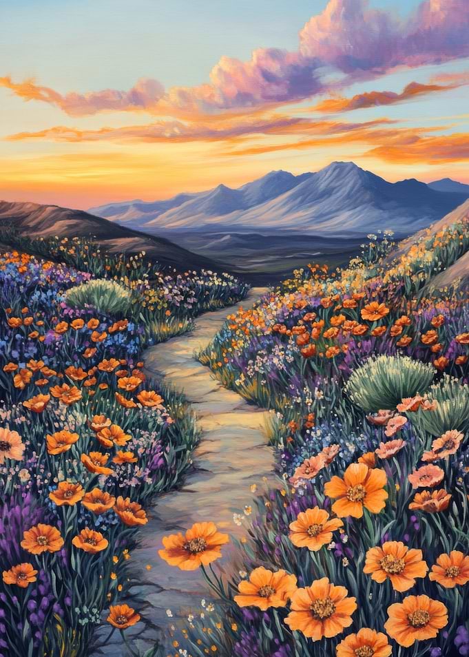 Sunset Mountain Path