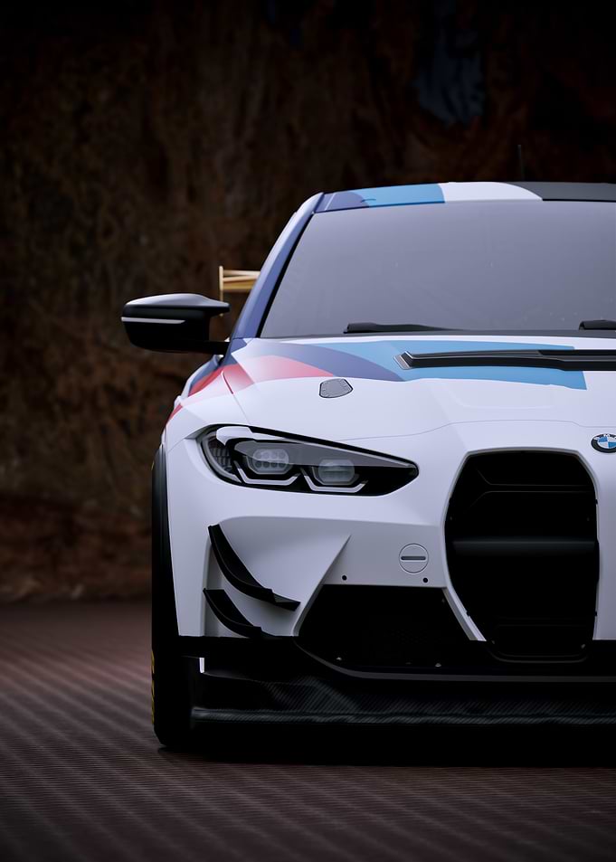 BMW M4 GT3 Race Car - Front View