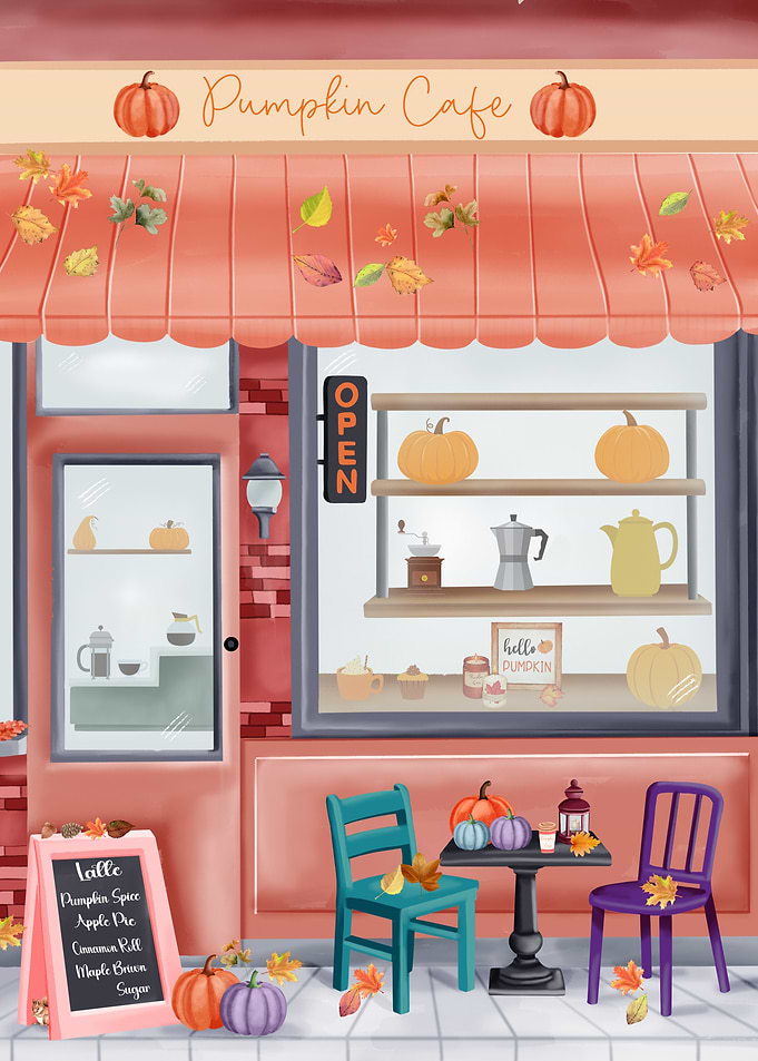 Pumpkin Cafe Illustration
