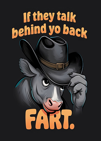 Cow in Cowboy Hat