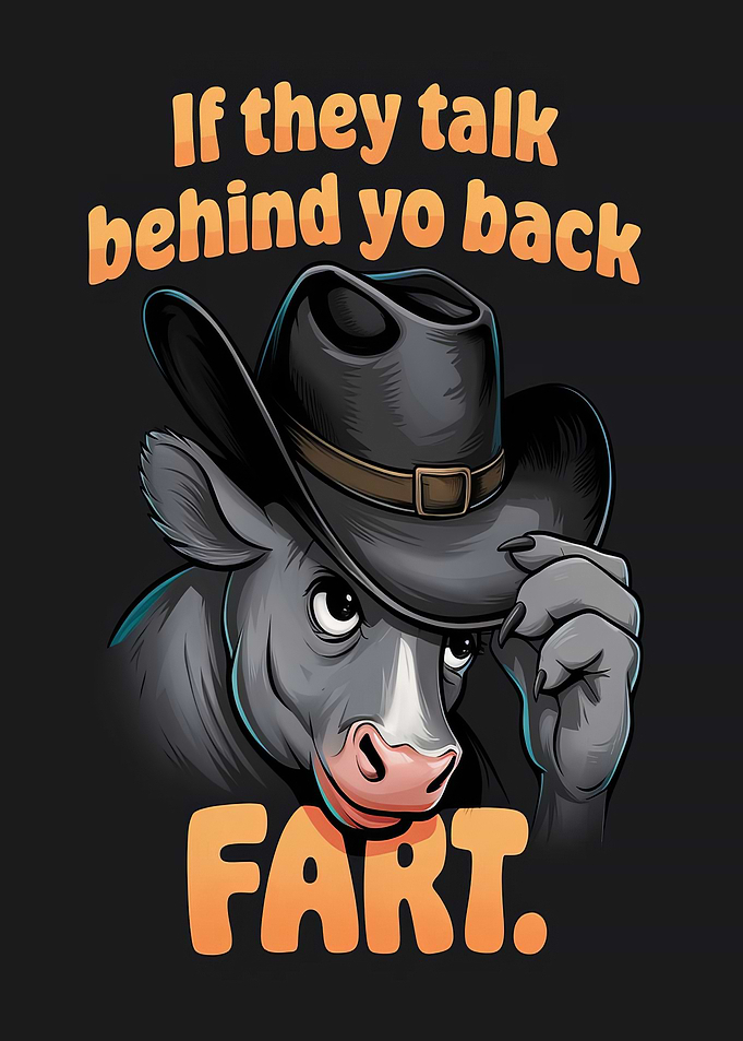Cow in Cowboy Hat