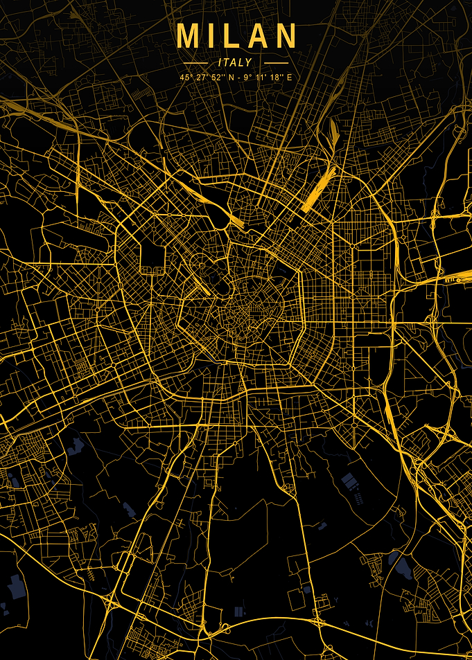 Milan Golden City Map