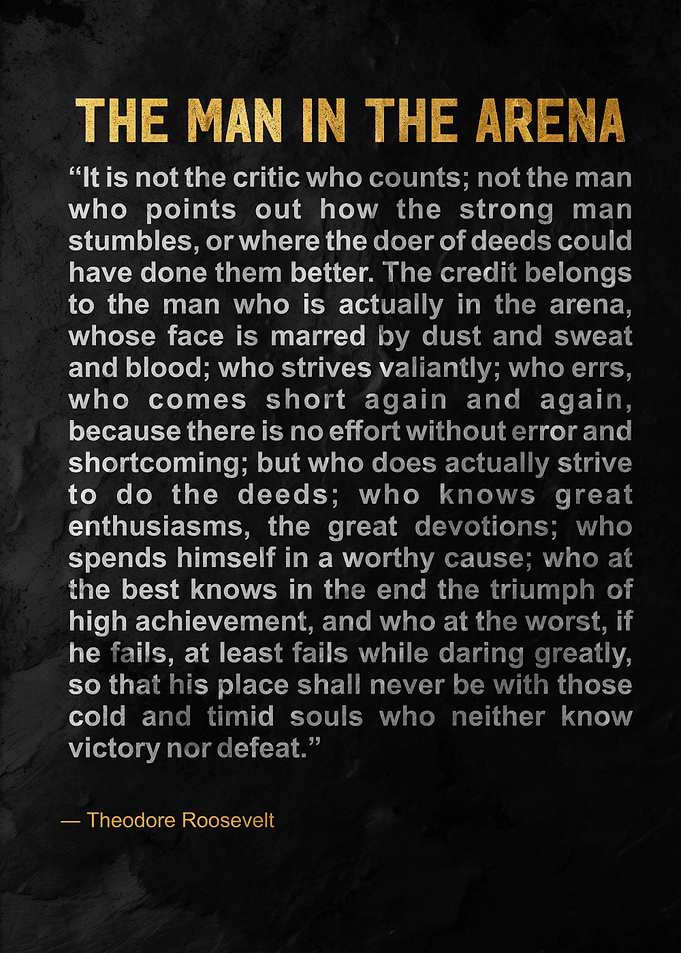 The Man in the Arena Quote