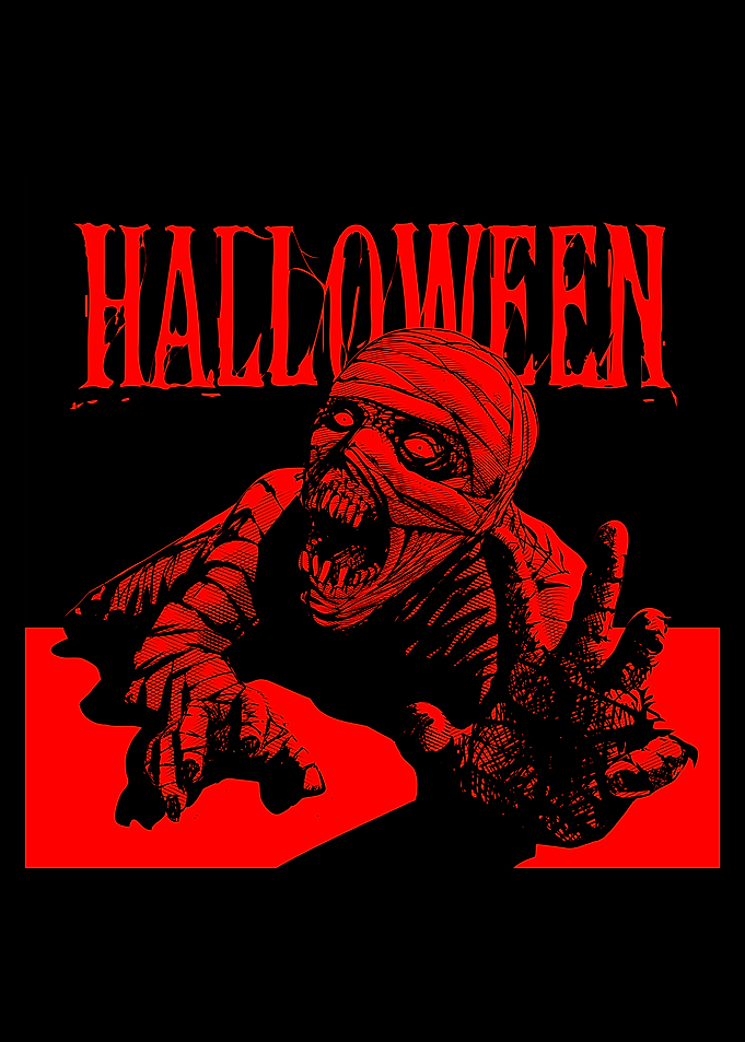 Halloween Mummy Illustration
