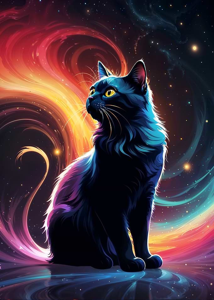 Cosmic Cat of color