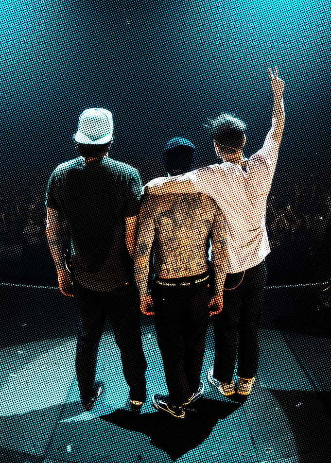 Blink 182 on stage