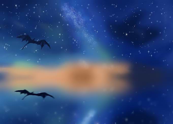 Night Sea of a Dragon