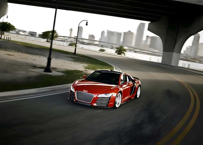 Audi R8 on Road
