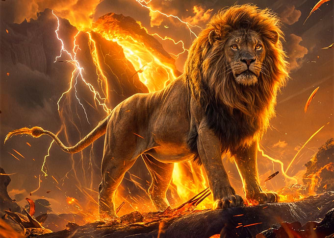 Fiery Lion King