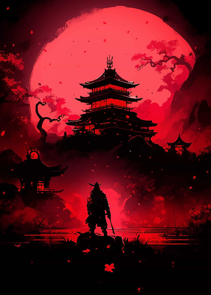 Flame Red Samurai