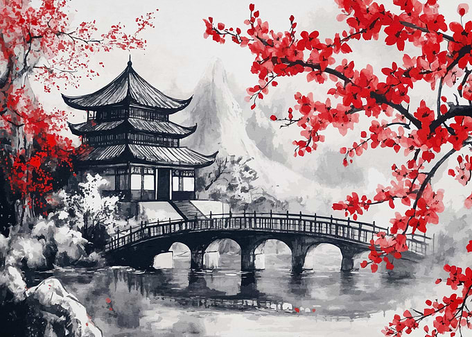 Japanese Pagoda Bridge