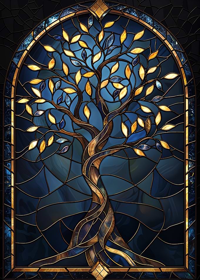 Stained Glass Tree