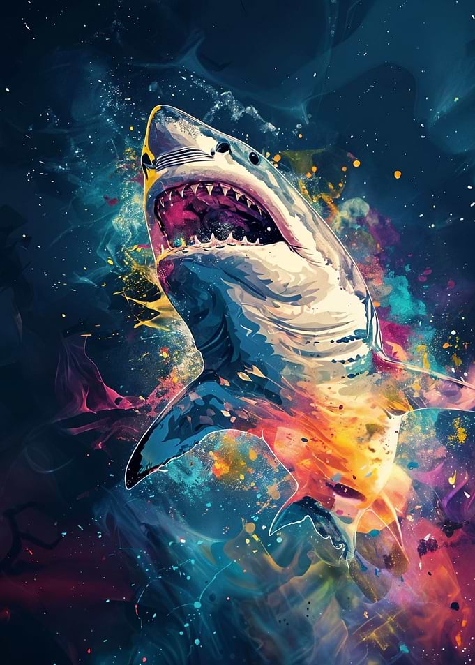 Great White Shark Art
