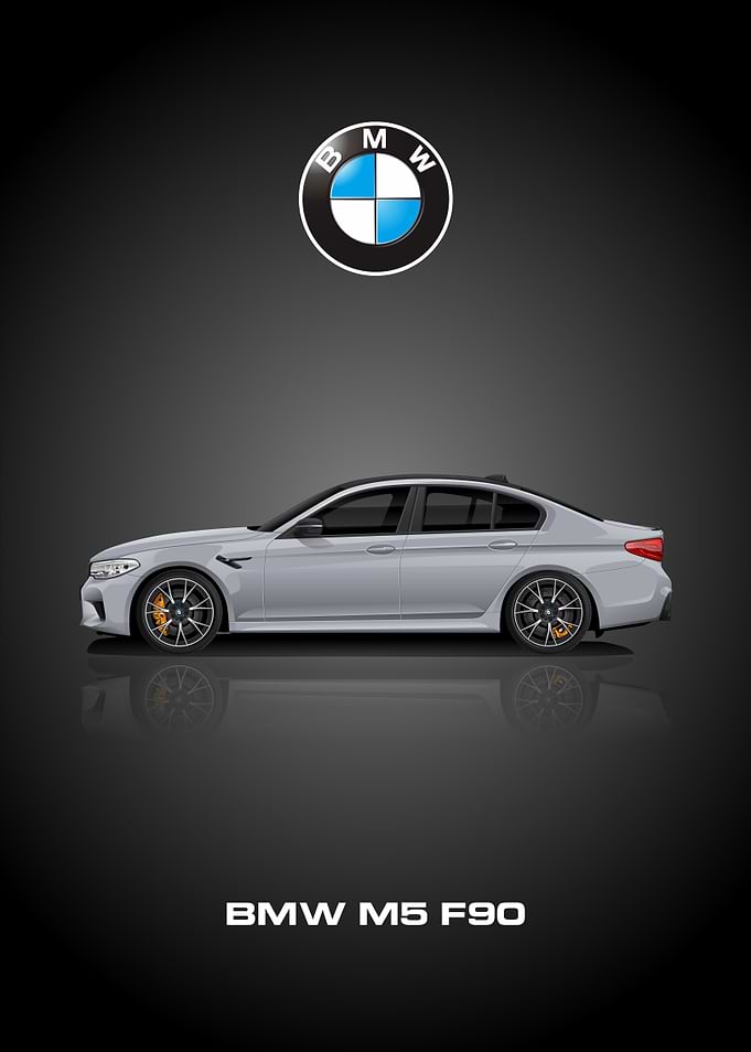 BMW M5 F90 Side View