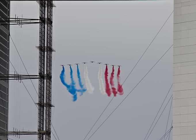 Air Show Patrouille de France, french flag