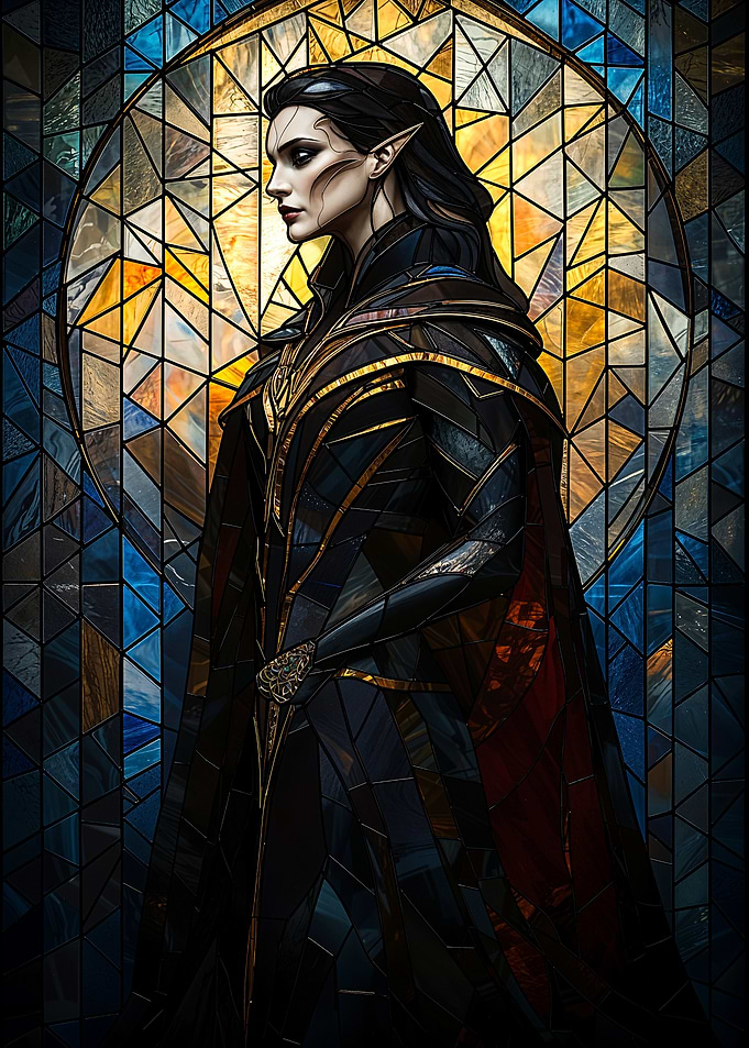 Vampire Stained Glass