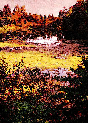 Autumnal Lake Scene