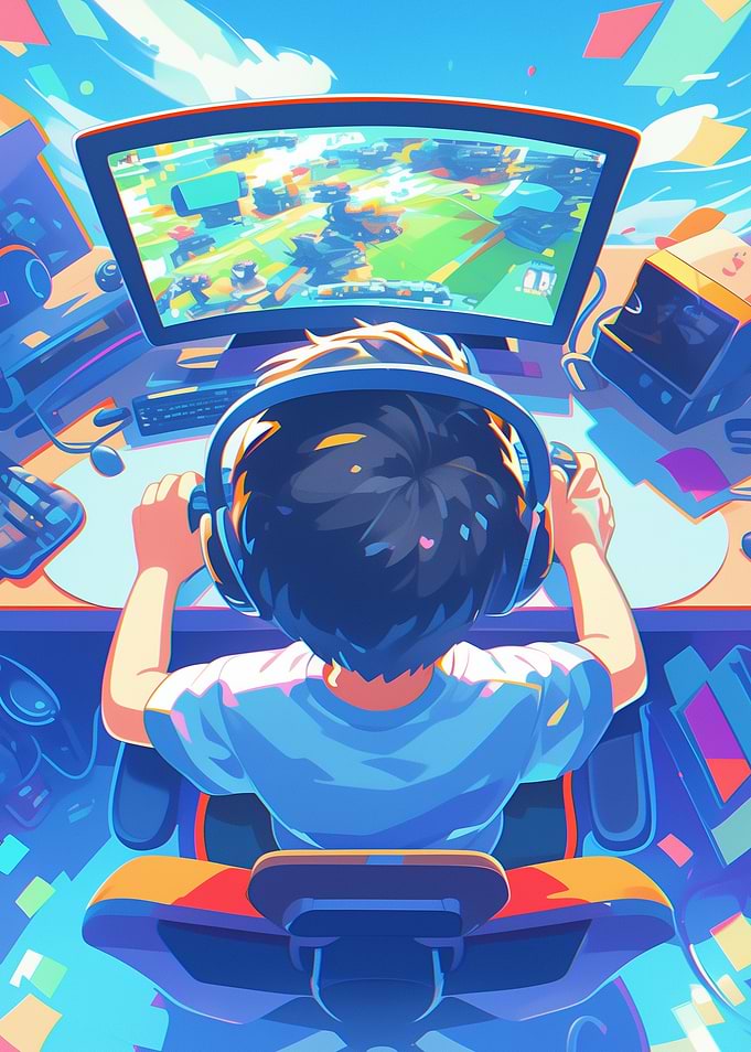 Gamer in Action