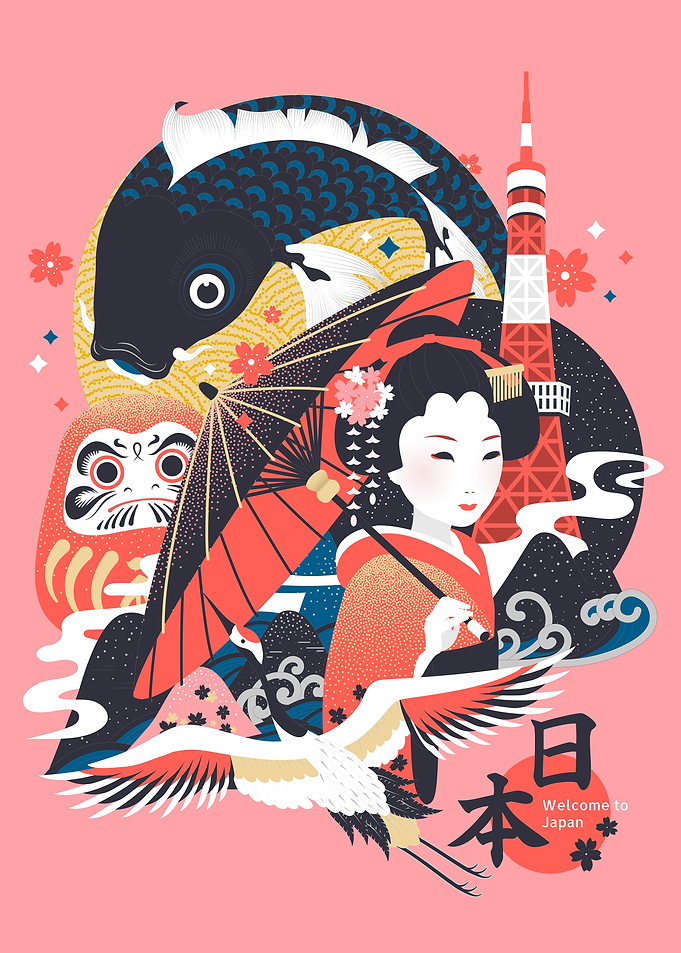 Japanese Culture Illustration