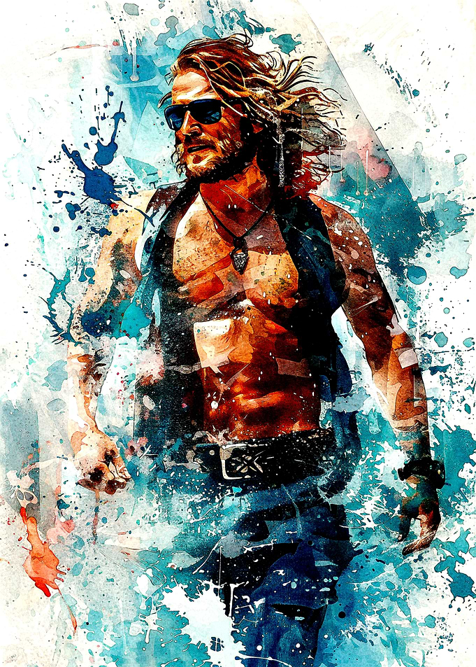 Muscular Man in Sunglasses