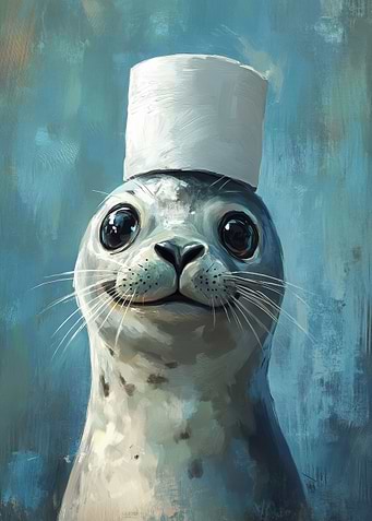 Seal in a Hat