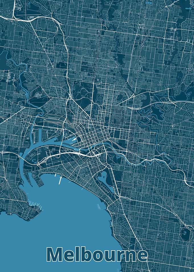 Melbourne City Map