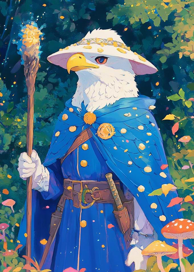 Eagle Wizard in Forest