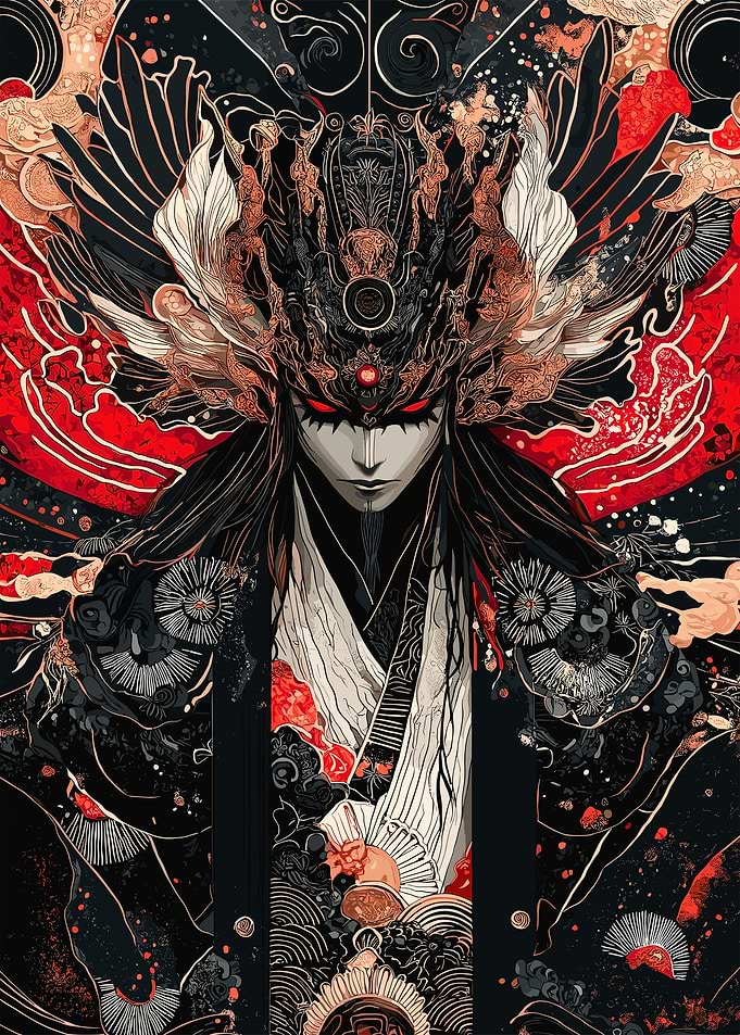 Japanese Demon Art Print