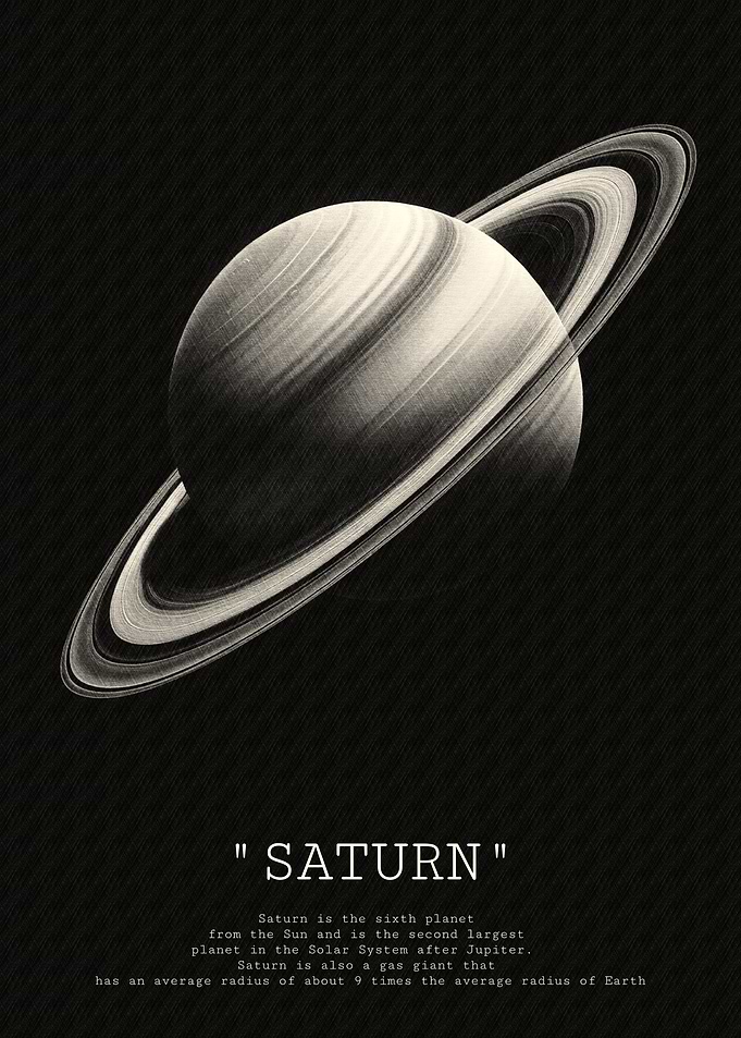 Saturn Planet Illustration