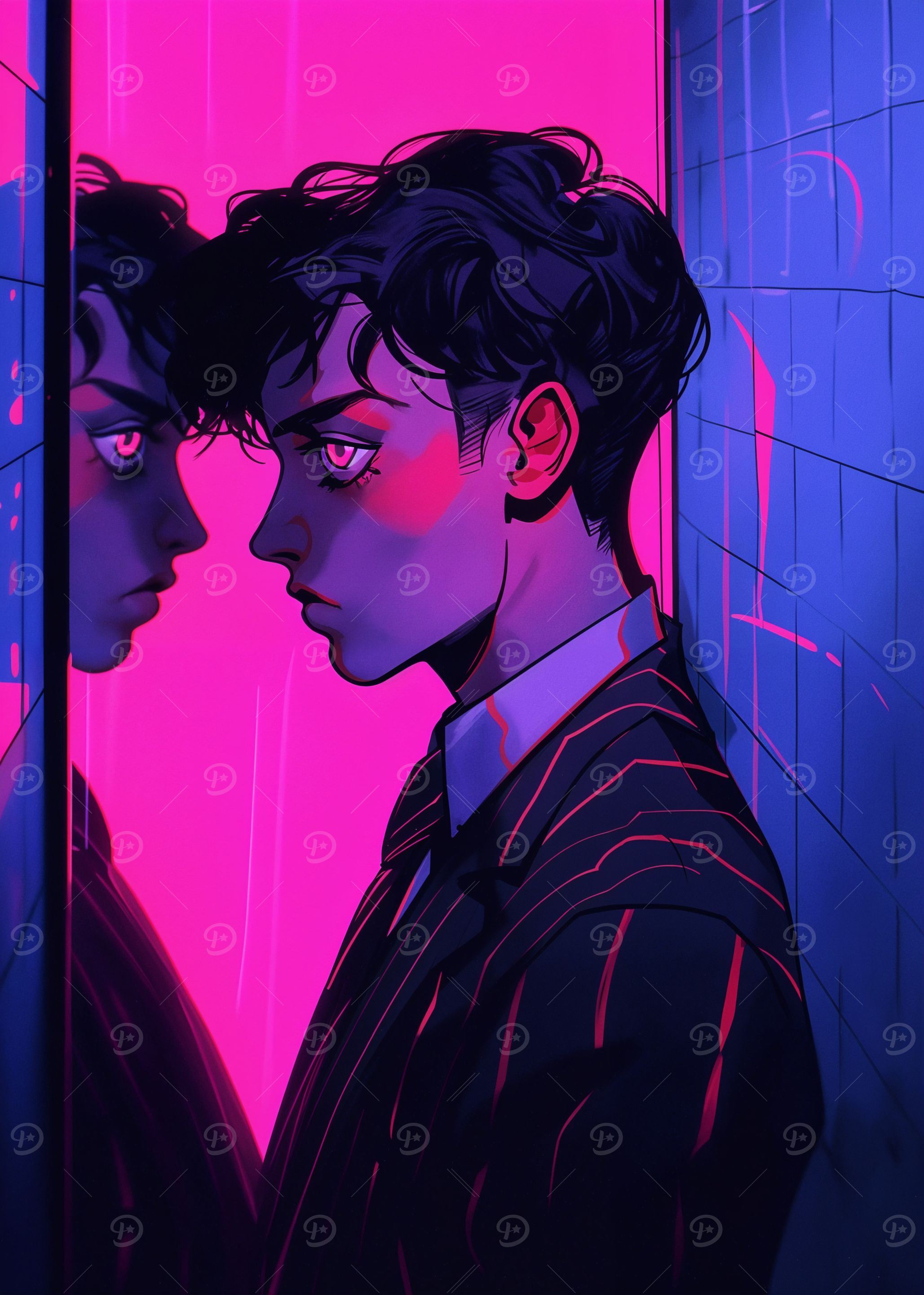 Reflections of Neon Mirror