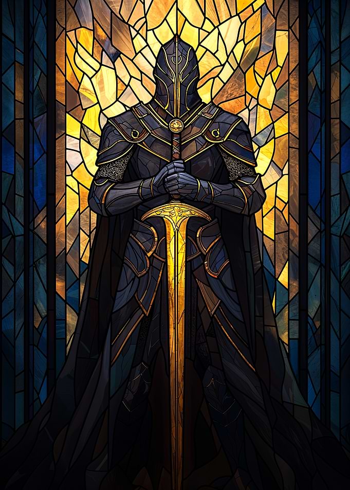 Stained Glass Knight