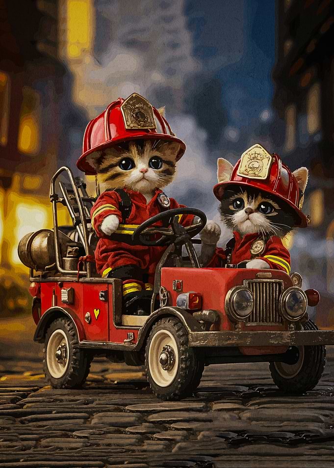 Firefighter Cat
