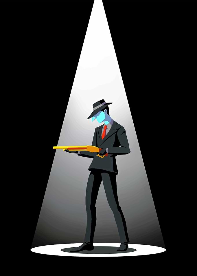 Silhouette Gangster