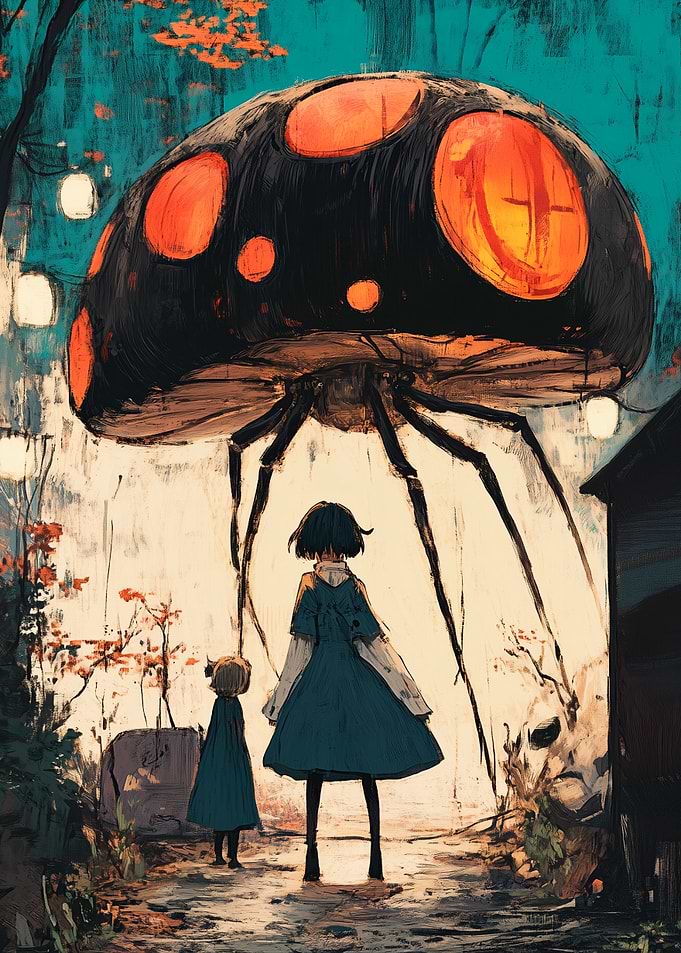 Giant Mushroom & Girls
