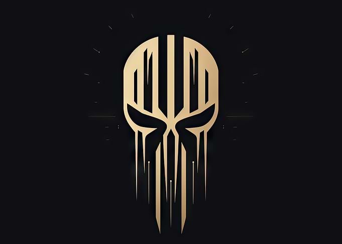Golden Skull Logo
