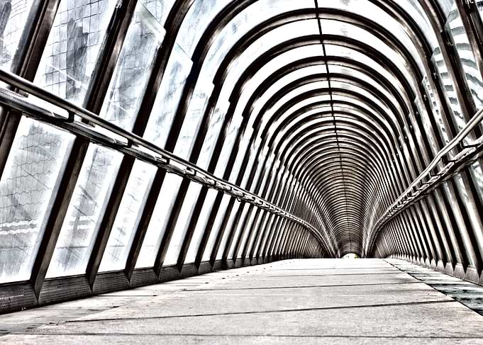 Modern Arched Walkway