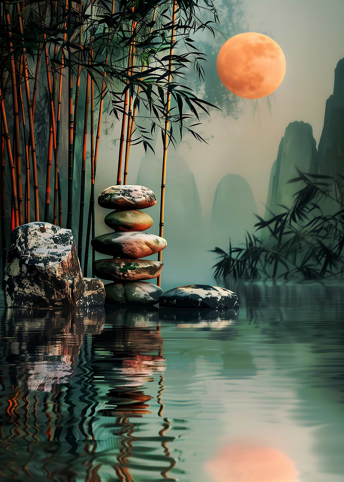 Zen Garden Moon
