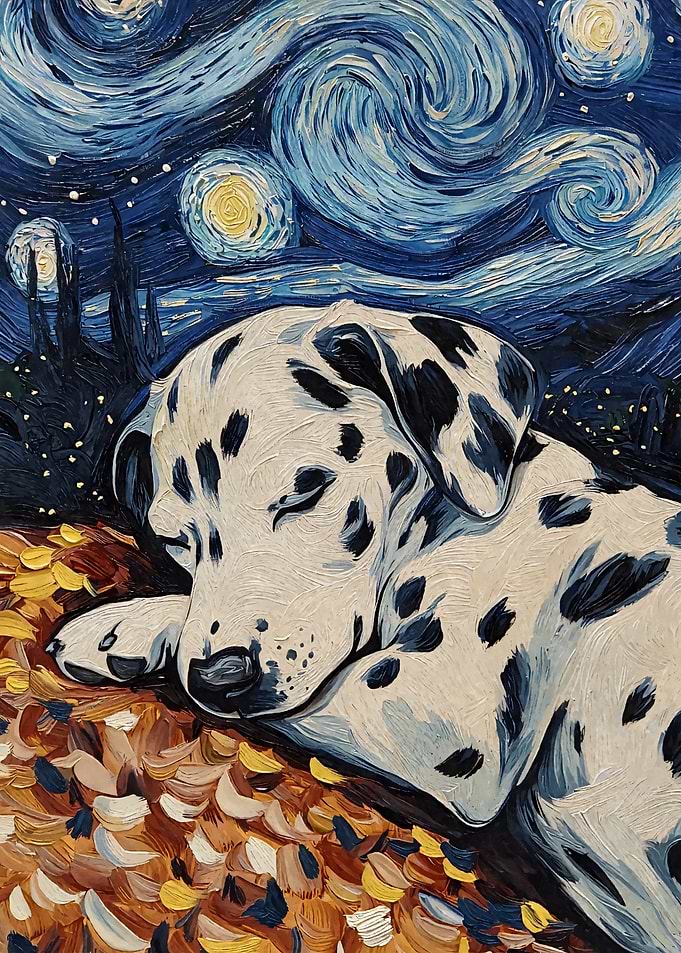 Dalmatian Puppy Sleeping